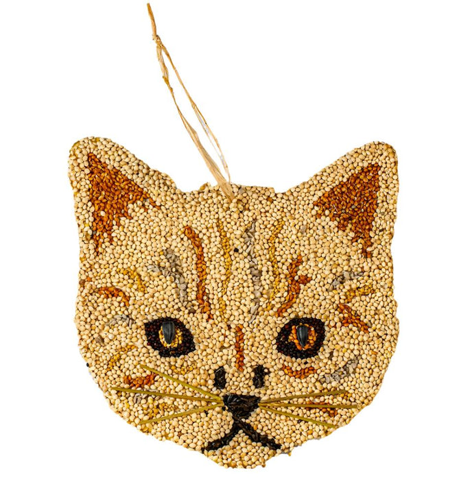 Cat Cookies - Birdseed Ornaments - Tabby