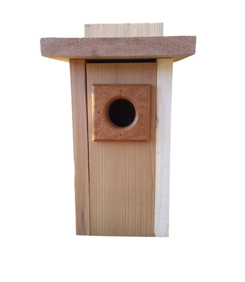 Cedar Bluebird House with Polywood Predator Guard