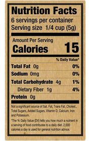 Dried Chanterelle Mushroom - 1 oz
ingredients and nutrition