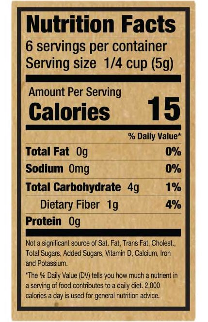 Dried Chanterelle Mushroom - 1 oz
ingredients and nutrition