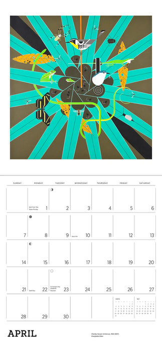 Charley Harper 2024 Wall Calendar - sample page