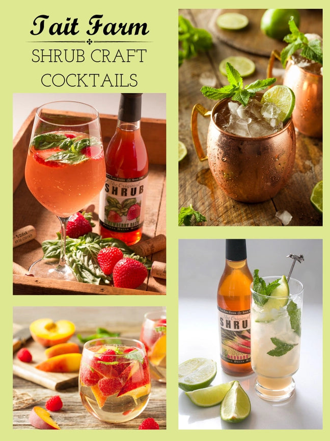 Sour Cherry Shrub recipe ideas - shrub craft cocktails