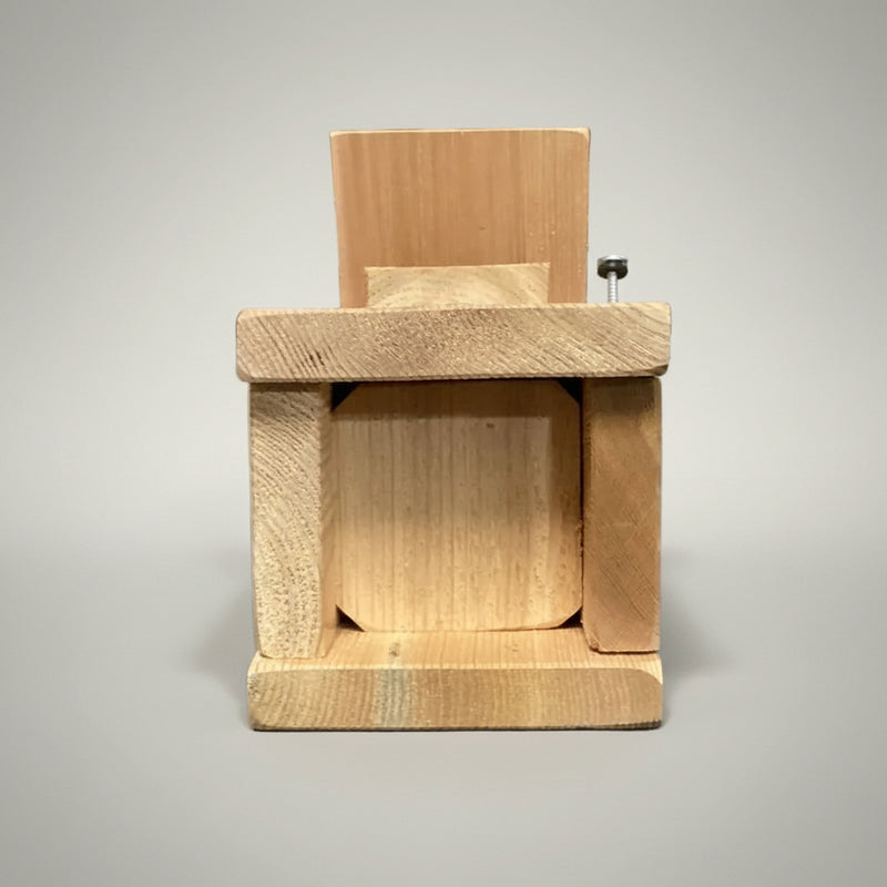 Large Chickadee/Wren House - Post Mounted
base with corner drainage