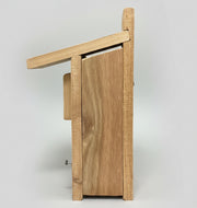 Large Chickadee/Wren House - Post Mounted
side slots for ventilation