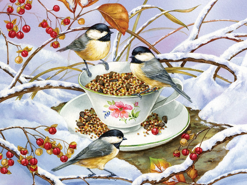 Chickadee Tea 275pc Puzzle image