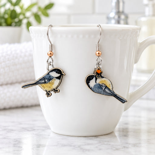 Black-Capped Chickadee Earrings