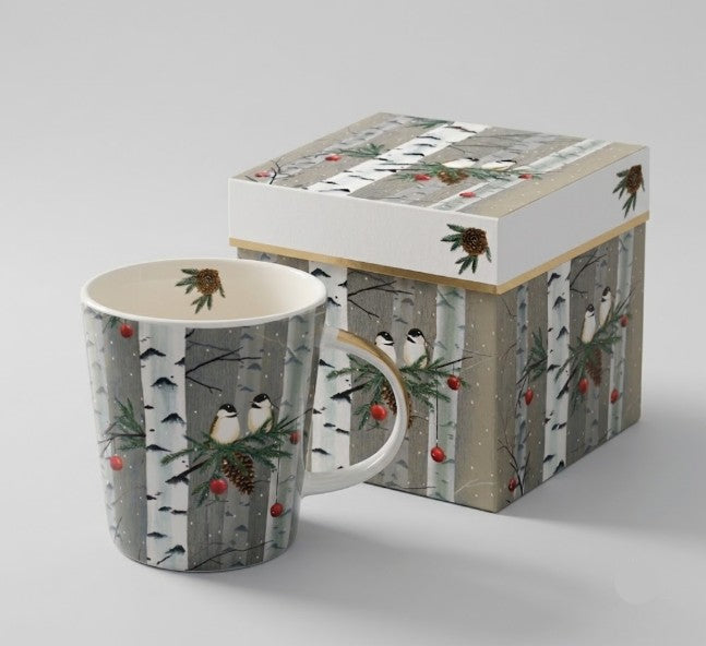 Mug in Gift Box - Birch & Birds