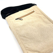 Black-Capped Chickadee Field Bag zip pocket on the back