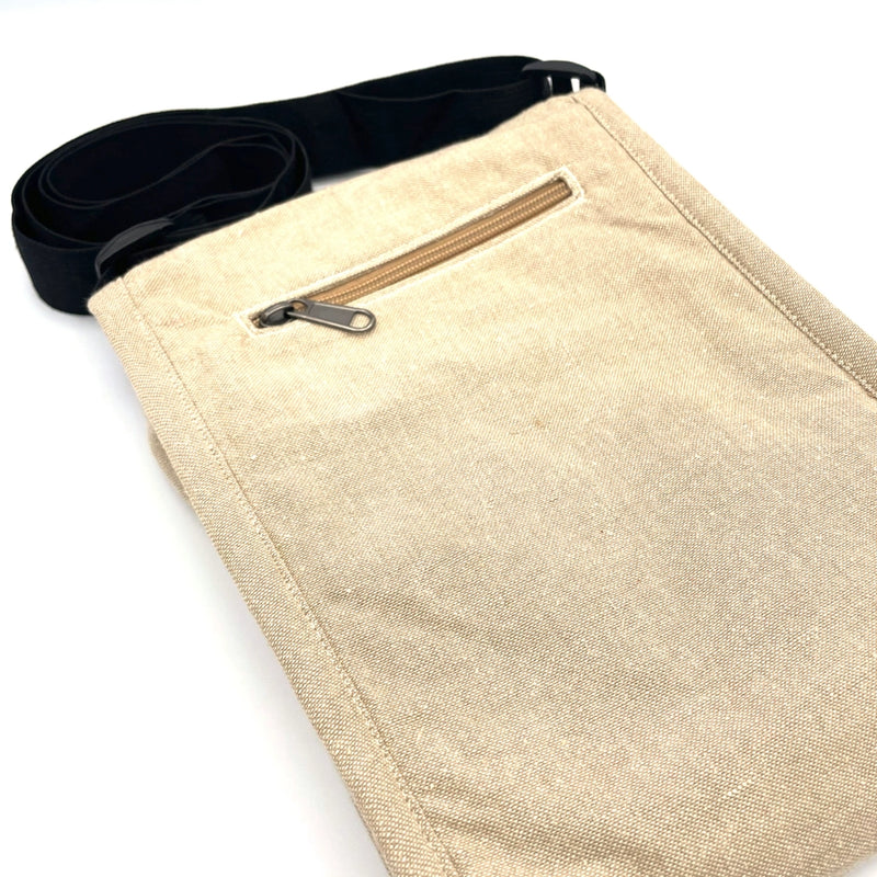 Black-Capped Chickadee Field Bag zip pocket on the back
