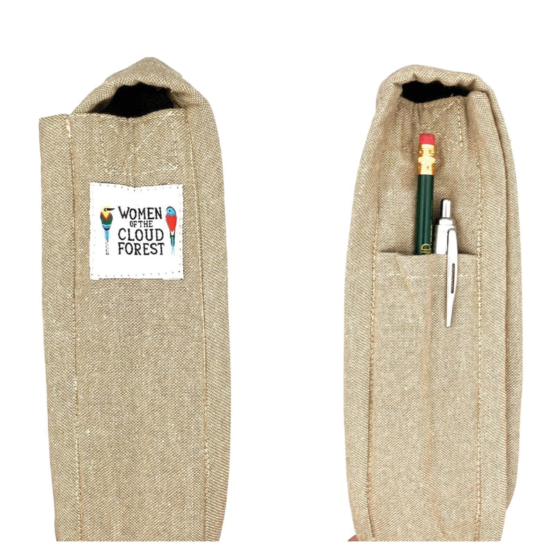 Black-Capped Chickadee Field Bag - pen pocket on the side