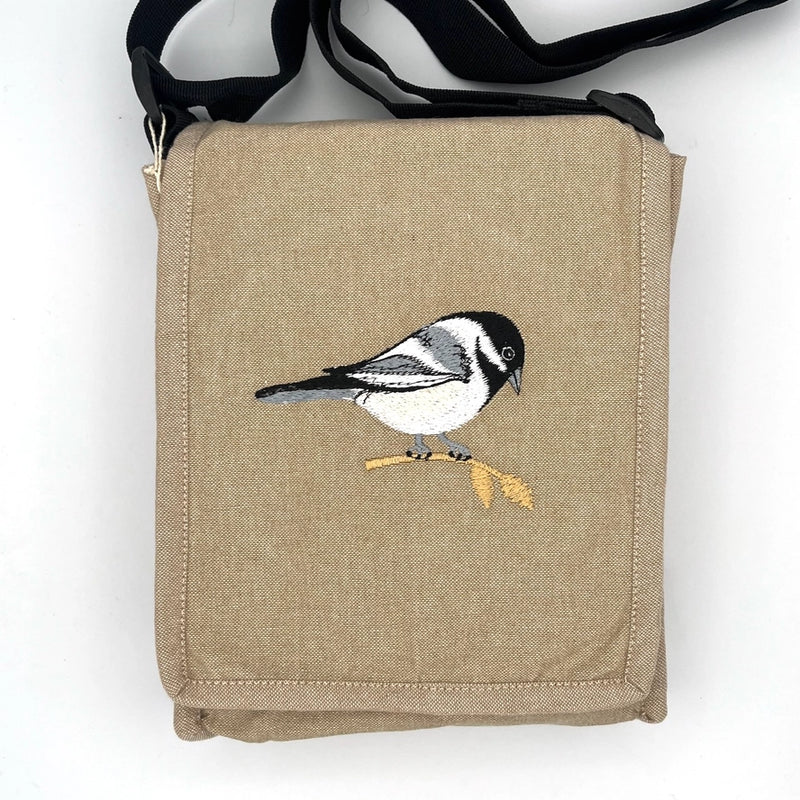 Black-Capped Chickadee Field Bag front flap