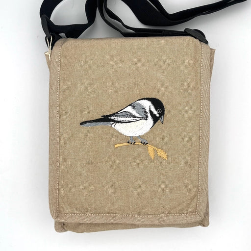 Black-Capped Chickadee Field Bag front flap