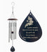 Overall photo of Cardinal Memorial Wind Chime with closeup of the sail