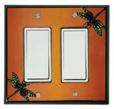 Multi-color Dragonfly Double Wide Switch