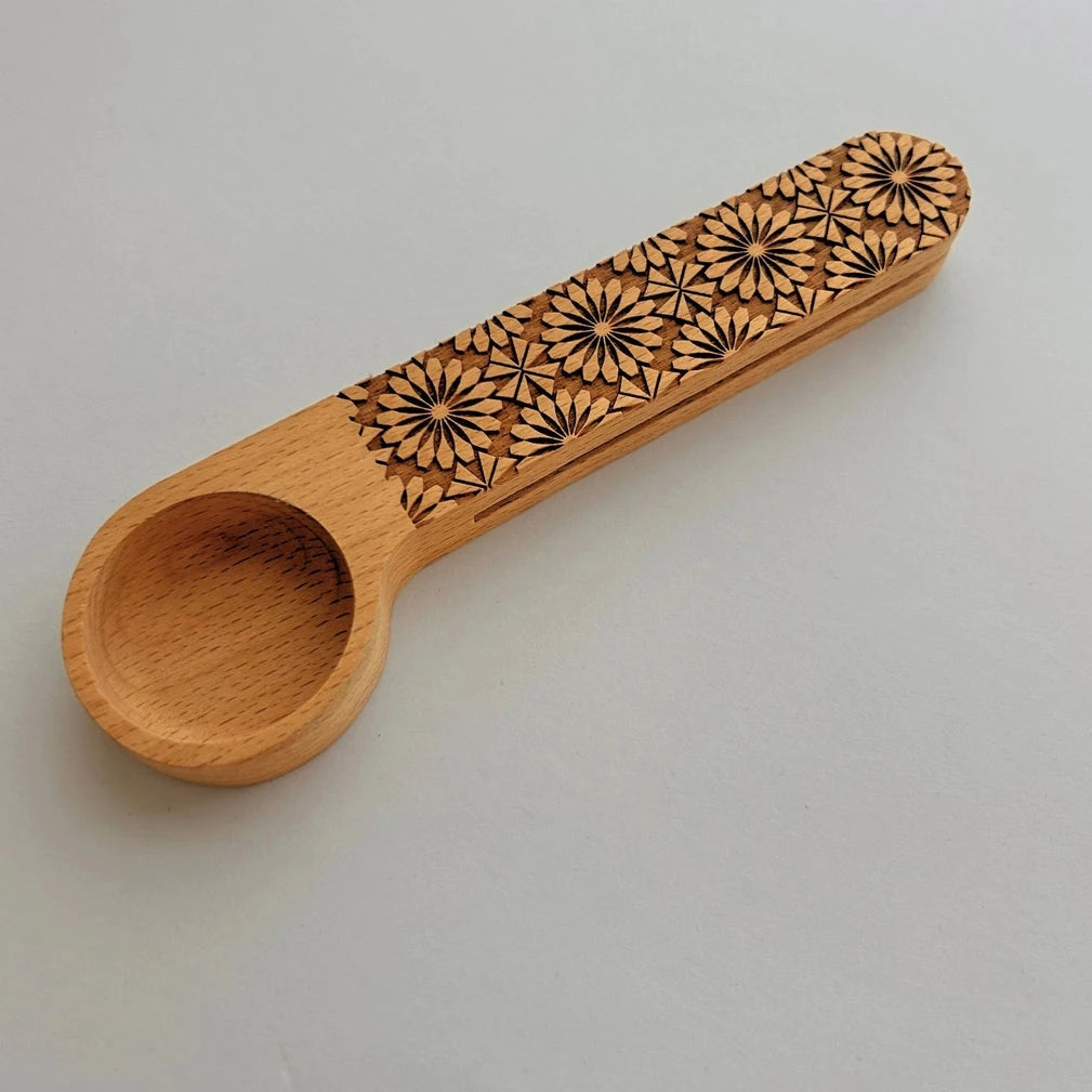 Wood Coffee Scoop & Bag Clip