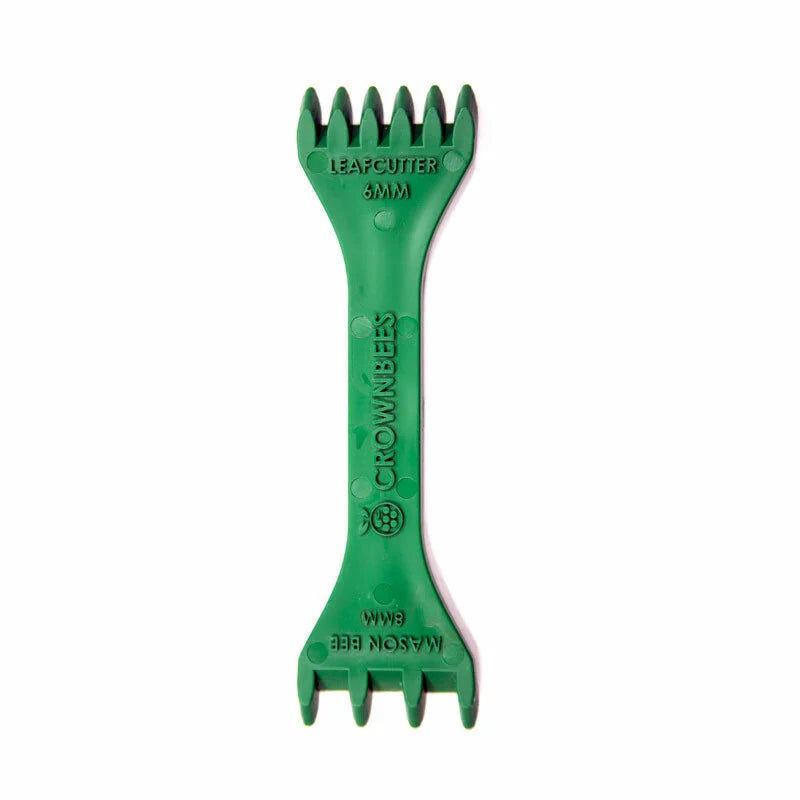 Cocoon Comb
One side for leafcutter bee cocoons and one side for mason bee cocoons