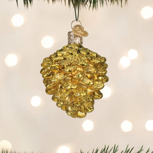 Small Gold Pine Cone
