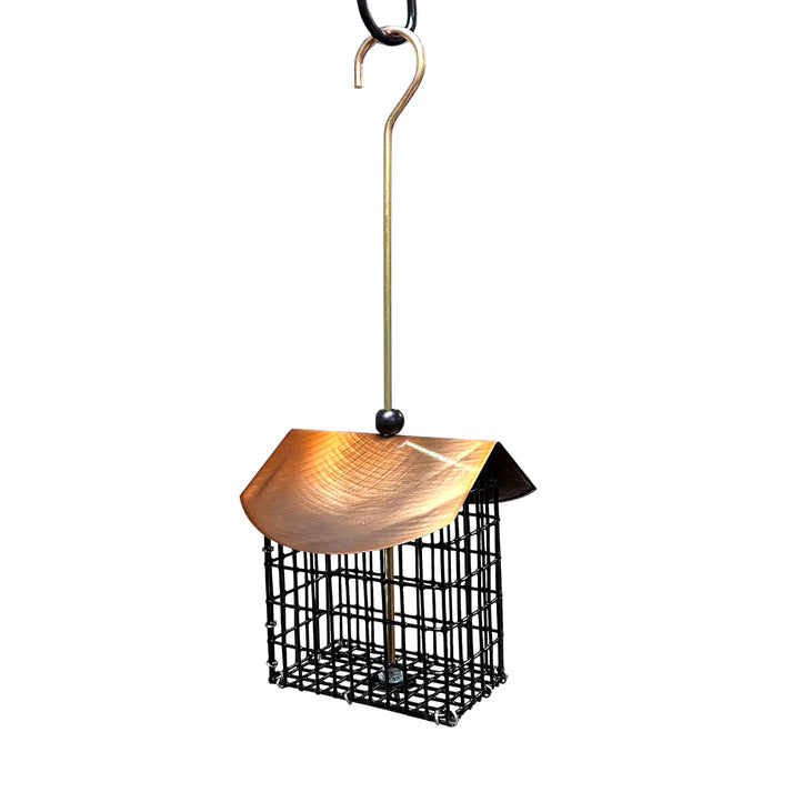 Double Suet Cake Feeder -with Copper Tint Roof