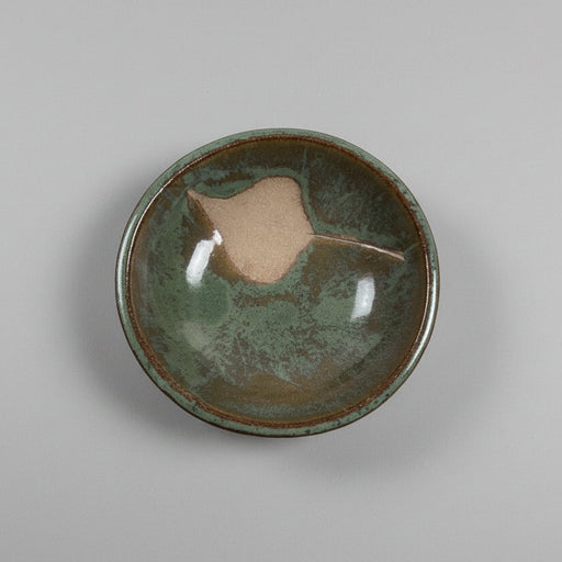 Stoneware Tiny Embossed Leaf Bowl - Eastern Cottonwood