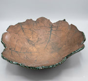 Butterfly Puddler - Live Edge Embossed Eastern Cottonwood Leaf Bowl
Large