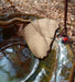 Hanging Bird Bath -Eastern Cottonwood Leaf Bowl - closeup of leaf detail