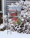 Winter Covered Bridge Garden Flag - flag stand not included