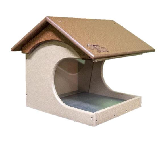 Coveside Bird Feeder: Milwaukee Brown/Weathered Wood
