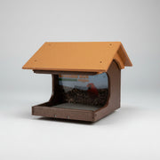 Coveside Bird Feeder - brown with tan roof