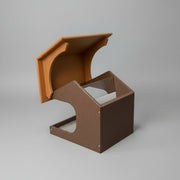 Coveside Bird Feeder - brown with tan roof
roof lifts for easy filling of the hopper