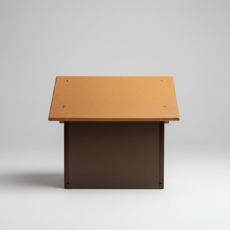 Coveside Bird Feeder - brown with tan roof
back side