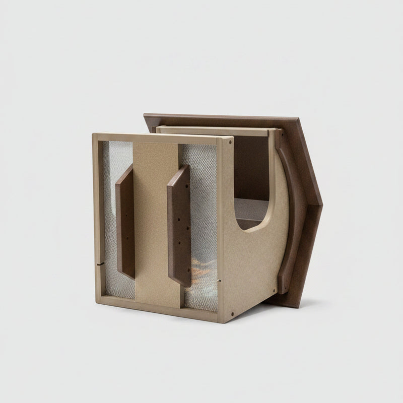 Coveside Bird Feeder -weathered wood
base