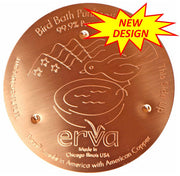 Copper bird bath disk