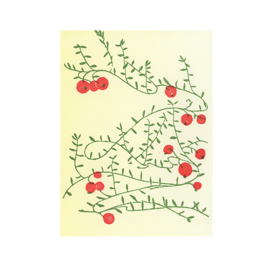 Gwen Frostic: Cranberry Greeting Card