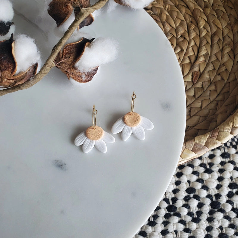 Daisy Hoop Earrings
