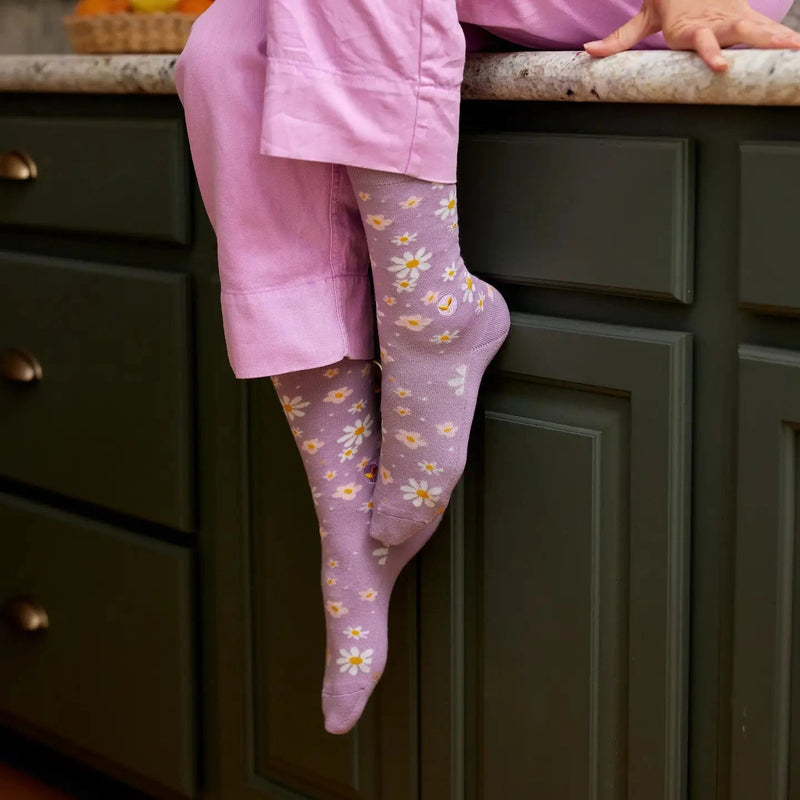 socks shown being worn