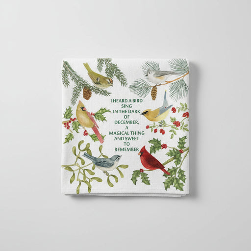 Winter Bird Lover Bundle - Birds December Verse Single Flour Sack Towel