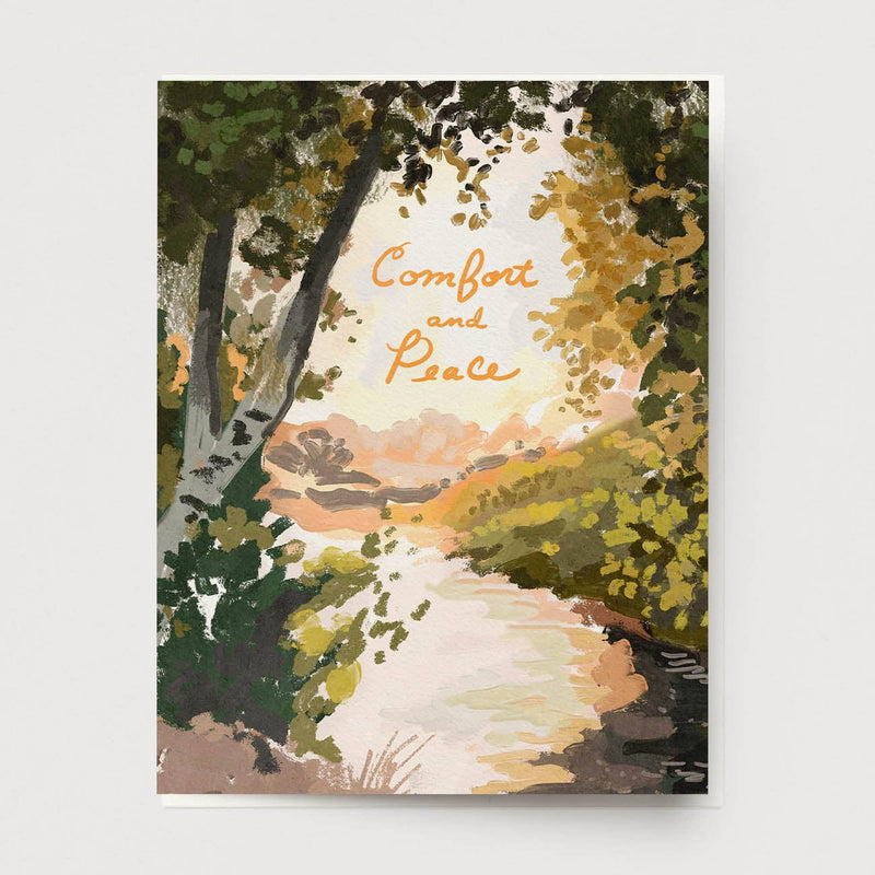 Peaceful Stream Card "Comfort and Peace"