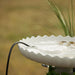 The Heated Rock Bird Bath De-Icer in use