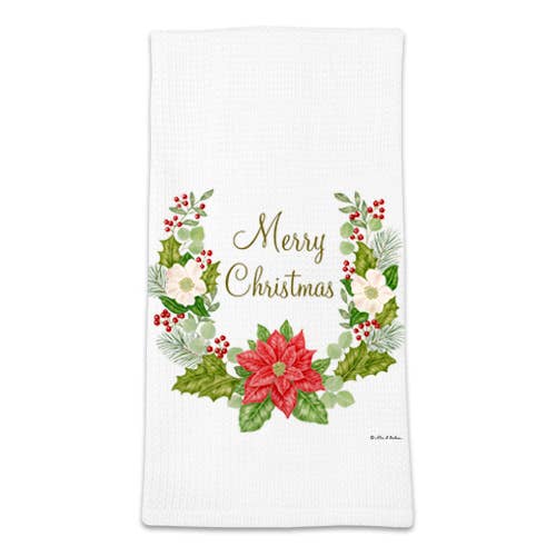 Waffle Towels Singles - Merry Christmas