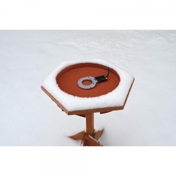 Bird Bath & Multi-Use De-Icer in use - birdbath not included in this product listing