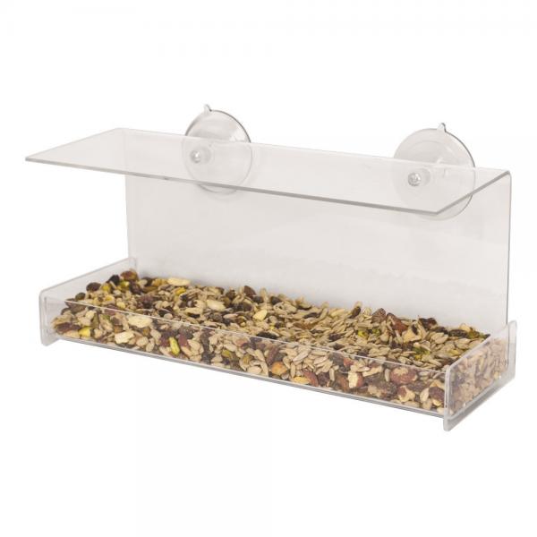 Clear View Deluxe Open Diner Window Feeder - seed not included