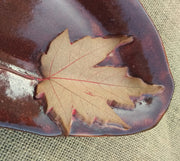 Stoneware Dessert Tray Set - Silver Maple Design