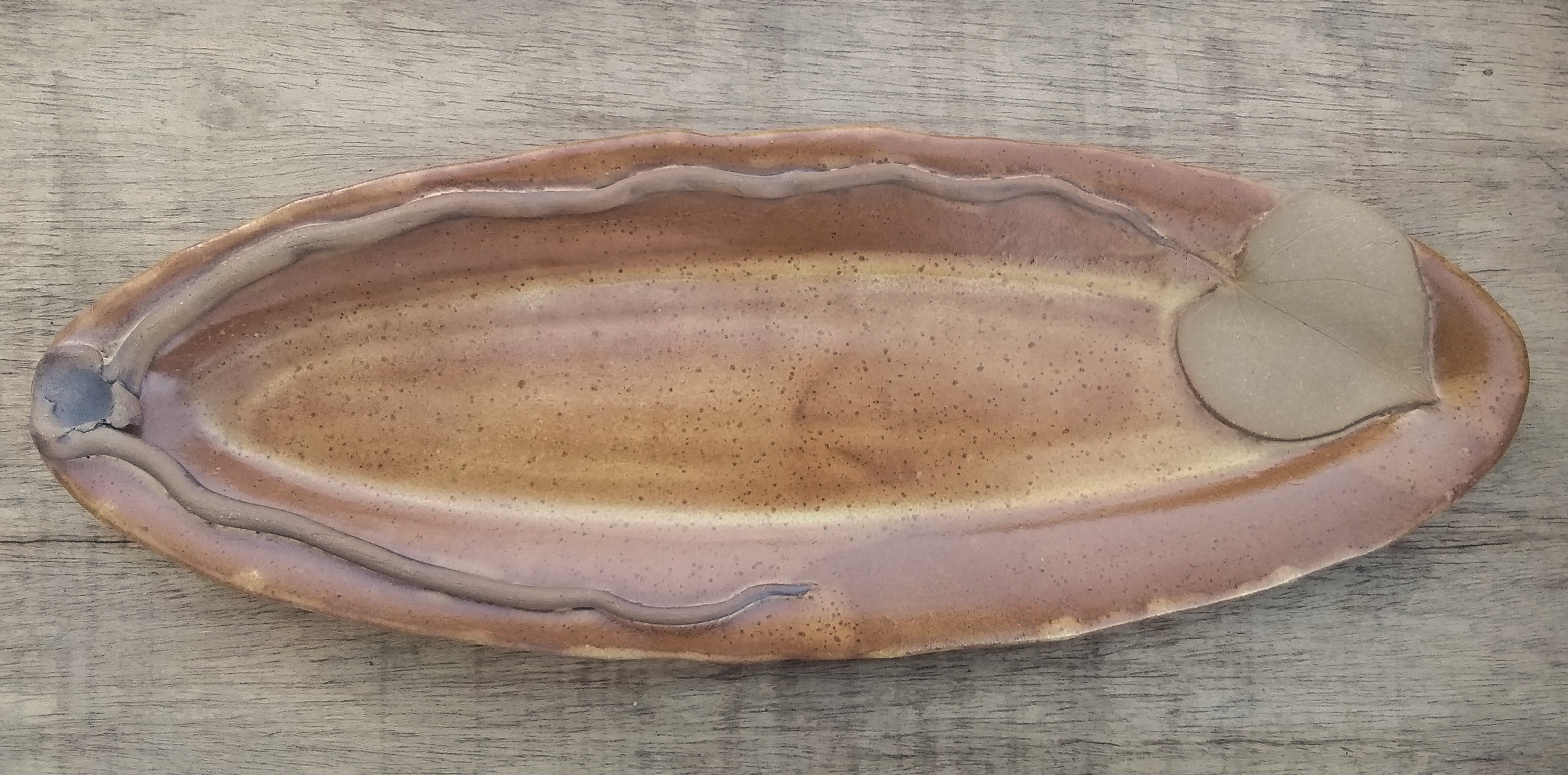 Stoneware Dessert Tray Set - Eastern Redbud - Thumbnail 2