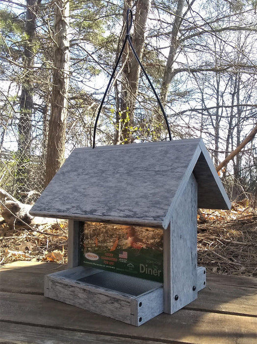 Diner Bird Feeder and 5lb Martha Songbird Mix Bag - DIner