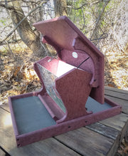 Dinette Recycled Bird Feeder - Cherrywood