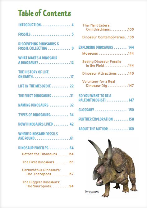 Dinosaurs for Kids - Table of Contents
