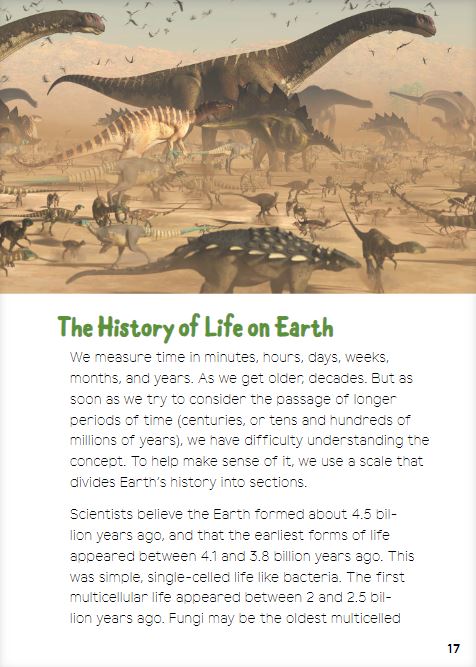 Dinosaurs for Kids - sample page