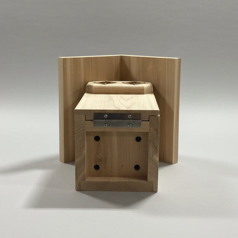 Bluebird Two-Hole Nest Box with Peaked Roof - Western Red Cedar