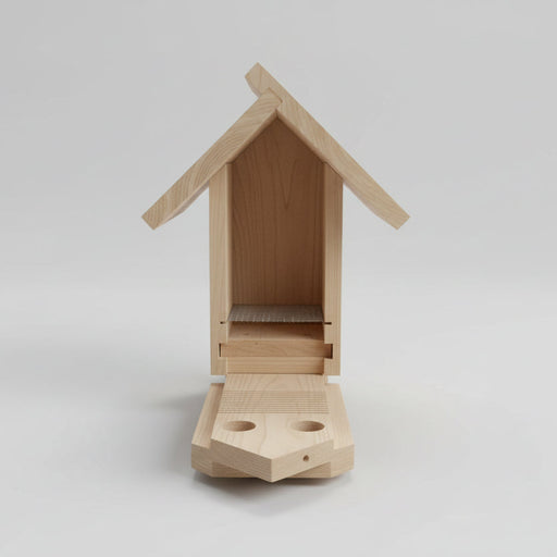 Bluebird Two-Hole Nest Box with Peaked Roof - Western Red Cedar