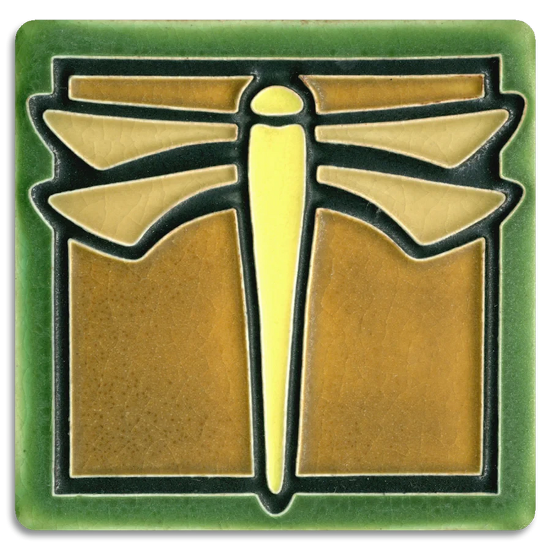 4x4 Dragonfly Art Tile